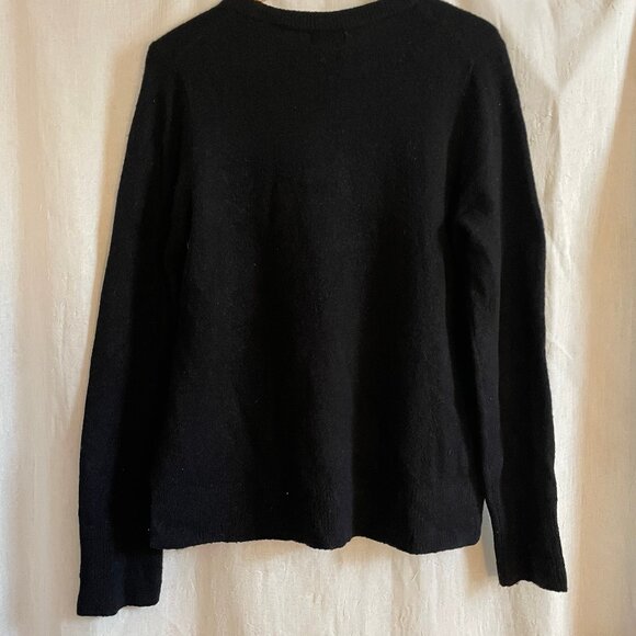 Black Crew Neck Sweater - Picture 3 of 4